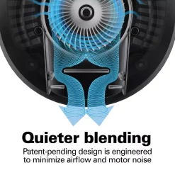 Blenders Hamilton Beach Wave Crusher 40 Oz. 6-Speed Gray Blender With 20 Oz. Travel Jar -MegaChef Sales Shop grey hamilton beach countertop blenders 58181 76 1000