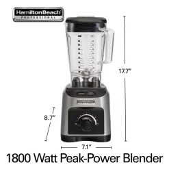 Blenders Hamilton Beach Professional 64 Oz. 11-Speed Grey Blender -MegaChef Sales Shop grey hamilton beach countertop blenders 58800 66 1000