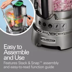 Food Processing Hamilton Beach Professional 14 Cup Silver Dicing Food Processor -MegaChef Sales Shop grey hamilton beach food processors 70825 77 1000