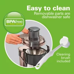 Juicers Hamilton Beach Big Mouth 825 W 20 Oz. Grey Juice Extractor -MegaChef Sales Shop grey hamilton beach juicers 67650 1f 1000