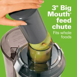Juicers Hamilton Beach Big Mouth 825 W 20 Oz. Grey Juice Extractor -MegaChef Sales Shop grey hamilton beach juicers 67650 44 1000