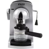 Coffee Makers IMUSA 4-Cup Grey Espresso And Cappuccino Machine With Milk Frothier
