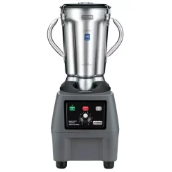 Blenders Waring Commercial CB15 128 Oz. 10-Speed Stainless Steel Blender Silver With 3.75 HP And Electronic Touchpad Controls