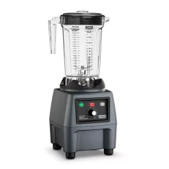 Blenders Waring Commercial CB15 128 Oz. 10-Speed Grey Blender With 3.75 HP And Electronic Touchpad Controls With Copolyester Jar