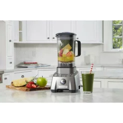 Blenders Cuisinart 64 Oz. 2-Speed Gray With Memory Function Gunmetal Countertop Blender -MegaChef Sales Shop gunmetal cuisinart countertop blenders cbt 2000 31 1000