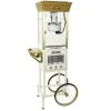 Popcorn Machines Nostalgia 600 W 8 Oz. Ivory Popcorn Machine With Cart And Snack Dispenser
