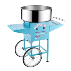 Dessert Makers Great Northern Blue Flufftastic Commercial Cotton Candy Machine With Cart -MegaChef Sales Shop light blue great northern cotton candy machines 83hd dt5696 31 1000