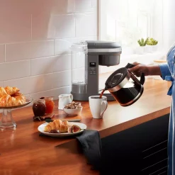 Coffee Makers KitchenAid 12-Cup Matte Grey Drip Coffee Maker With Spiral Showerhead -MegaChef Sales Shop matte grey kitchenaid drip coffee makers kcm1208dg 1f 1000