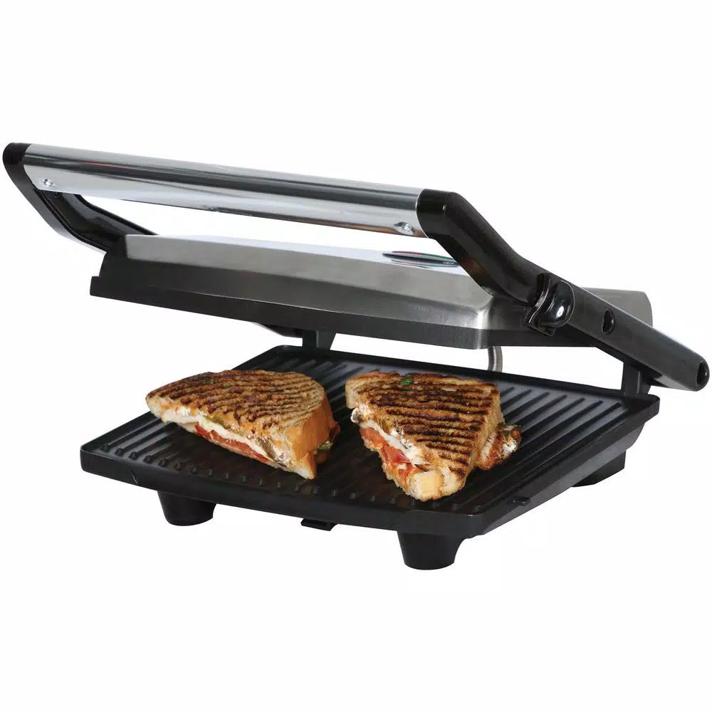 Electric Skillets & Indoor Grills Brentwood Appliances 1,000-Watt Metallic Panini Press 9 Electric Skillets & Indoor Grills Brentwood Appliances 1,000-Watt Metallic Panini Press - Image 9