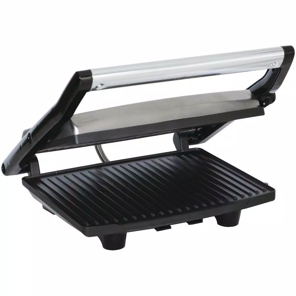 Electric Skillets & Indoor Grills Brentwood Appliances 1,000-Watt Metallic Panini Press 1 Electric Skillets & Indoor Grills Brentwood Appliances 1,000-Watt Metallic Panini Press