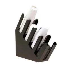 Coffee Makers Mind Reader Fancy 80-Cup 4-Compartment Black Acrylic Condiment Organizer -MegaChef Sales Shop mind reader coffee accessories 4acuphold blk 1f 1000