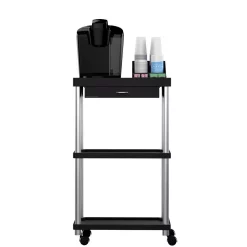 Coffee Makers Mind Reader 3-Tier 7-Compartment Rolling Black Coffee Cart 10 Coffee Makers Mind Reader 3-Tier 7-Compartment Rolling Black Coffee Cart -MegaChef Sales Shop mind reader coffee accessories cartcoff blk 1f 1000