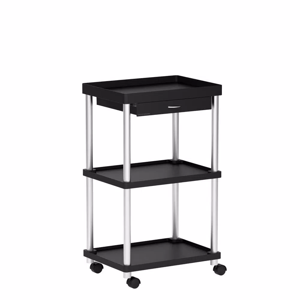 Coffee Makers Mind Reader 3-Tier 7-Compartment Rolling Black Coffee Cart 3 Coffee Makers Mind Reader 3-Tier 7-Compartment Rolling Black Coffee Cart - Image 3