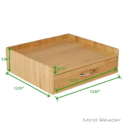 Coffee Makers Mind Reader 32-Capacity Bamboo Brown K-Cup Storage Drawer With Lip Panel -MegaChef Sales Shop mind reader coffee accessories kpanelbm brn 76 1000