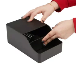 Coffee Makers Mind Reader Coffee/Condiment Organizer With Drawer For 36 K-Cups & Sleeve Dispenser, Black 11 Coffee Makers Mind Reader Coffee/Condiment Organizer With Drawer For 36 K-Cups & Sleeve Dispenser, Black -MegaChef Sales Shop mind reader coffee accessories sledcad26 blk 44 1000