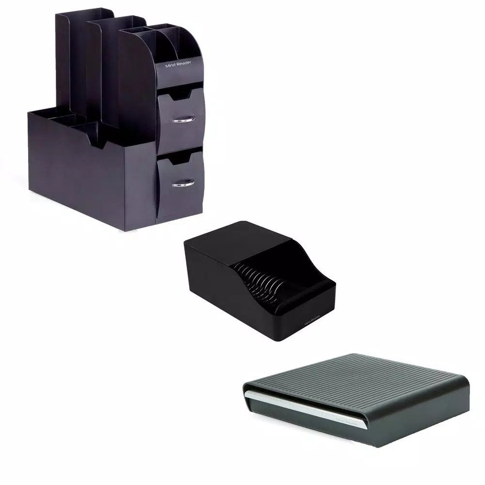 Coffee Makers Mind Reader Coffee/Condiment Organizer With Drawer For 36 K-Cups & Sleeve Dispenser, Black 1 Coffee Makers Mind Reader Coffee/Condiment Organizer With Drawer For 36 K-Cups & Sleeve Dispenser, Black