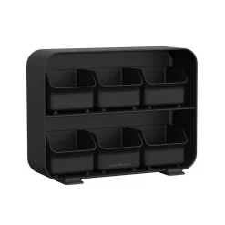 Coffee Makers Mind Reader Clutch 6-Drawer 90-Bag Black Tea Bag Holder -MegaChef Sales Shop mind reader coffee accessories stborg blk 44 1000