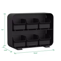 Coffee Makers Mind Reader Clutch 6-Drawer 90-Bag Black Tea Bag Holder -MegaChef Sales Shop mind reader coffee accessories stborg blk fa 1000