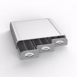 Coffee Makers Mind Reader 36 Capacity K-Cup, Dolce Gusto, CBTL, Verismo, Single Serve Coffee Pod Holder Drawer, Silver -MegaChef Sales Shop mind reader coffee accessories tray6 sil 1f 1000