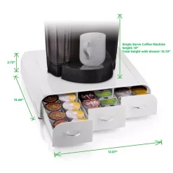 Coffee Makers Mind Reader Anchor 36-Capacity White K-Cup Storage Drawer 10 Coffee Makers Mind Reader Anchor 36-Capacity White K-Cup Storage Drawer -MegaChef Sales Shop mind reader coffee accessories try01 wht 1f 1000
