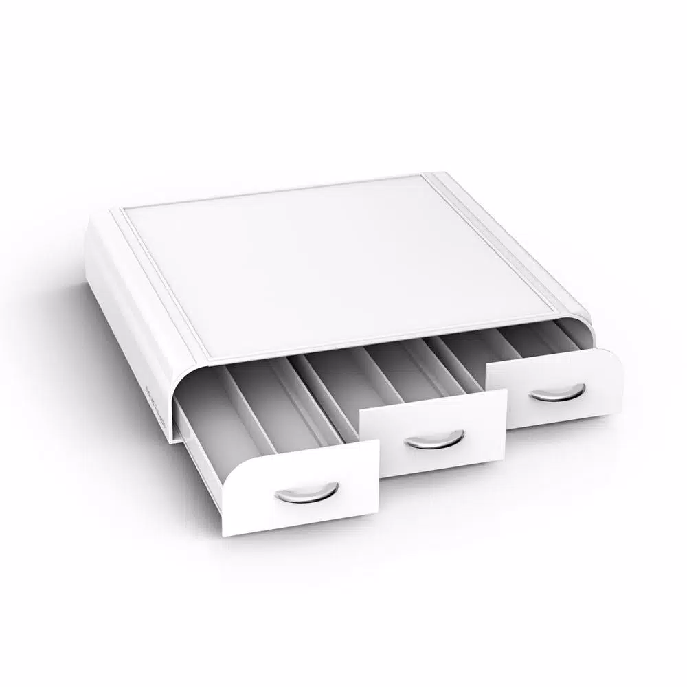 Coffee Makers Mind Reader Anchor 36-Capacity White K-Cup Storage Drawer 6 Coffee Makers Mind Reader Anchor 36-Capacity White K-Cup Storage Drawer - Image 6