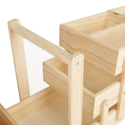 Sewing Machines Mind Reader Wood Sewing Kit Organizer Box For Needles Thread Scissors, Brown -MegaChef Sales Shop mind reader sewing machines wsewbox brn 4f 1000