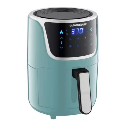 Air Fryers GoWISE USA 1. 7- Qt. , 2.0 Qt. Max Mint/Silver Electric Mini Air Fryer With Digital Touchscreen + Recipe Book -MegaChef Sales Shop mint silver gowise usa air fryers gw22974 44 1000
