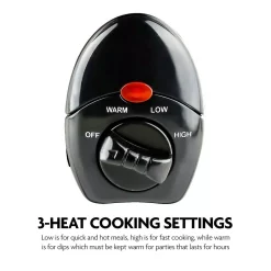 Cookers Ovente 3.7 Qt. Stainless Steel Electric Slow Cooker With Heat-Tempered Glass Lid, Adjustable Temperature Control, (SLO35ABR) -MegaChef Sales Shop nickel brushed ovente slow cookers slo35abr 1f 1000