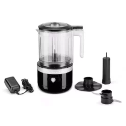 Food Processing KitchenAid Cordless 5-Cup Onyx Black Food Chopper -MegaChef Sales Shop onyx black kitchenaid food processors kfcb519ob 4f 1000