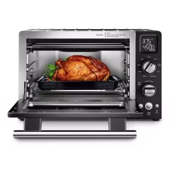 Toasters KitchenAid 2000 W 4-Slice Onyx Black Convection Toaster Oven With Non-Stick Pan, Broiling Rack And Cooling Rack -MegaChef Sales Shop onyx black kitchenaid toaster ovens kco275ob 4f 1000