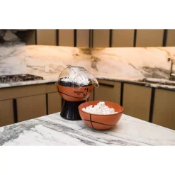 Popcorn Machines Uncanny Brands Kernel Capacity 3 Oz. Orange And Black NBA/Spalding Hot-Air Popcorn Maker -MegaChef Sales Shop orange black uncanny brands popcorn machines pop nba spa 31 1000