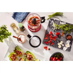 Food Processing KitchenAid 100-Year Limited Edition Queen Of Hearts 3.5-Cup 2-Speed Passion Red Food Processor -MegaChef Sales Shop passion red kitchenaid food processors kfc3516qhsd 1f 1000