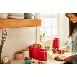Toasters KitchenAid 100-Year Limited Edition Queen Of Hearts 2-Slice Passion Red Toaster -MegaChef Sales Shop passion red kitchenaid pop up toasters kmt3115qhsd 76 1000