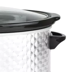 Cookers Brentwood Appliances Diamond 7 Qt. Pearl Slow Cooker With Tempered Glass Lid 10 Cookers Brentwood Appliances Diamond 7 Qt. Pearl Slow Cooker With Tempered Glass Lid -MegaChef Sales Shop pearl brentwood appliances slow cookers sc 157w 1f 1000