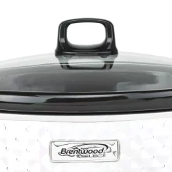 Cookers Brentwood Appliances Diamond 7 Qt. Pearl Slow Cooker With Tempered Glass Lid 9 Cookers Brentwood Appliances Diamond 7 Qt. Pearl Slow Cooker With Tempered Glass Lid -MegaChef Sales Shop pearl brentwood appliances slow cookers sc 157w 4f 1000