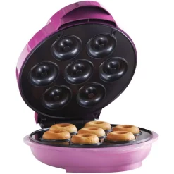 Dessert Makers Brentwood Appliances 750 W Pink Electric Food Maker (Mini Donut Maker) Nonstick