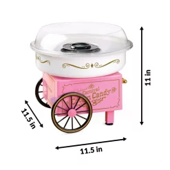 Dessert Makers Nostalgia 450 W Pink Cotton Candy Maker -MegaChef Sales Shop pink nostalgia cotton candy machines pcm306pk 76 1000