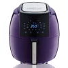 Air Fryers GoWISE USA 8-in-1 5.8 Qt. Plum Electric Air Fryer With Recipe Book