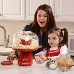 Popcorn Machines Presto Hot Air 4 Oz. Red Fountain Popcorn Popper -MegaChef Sales Shop red and clear presto popcorn machines 04868 4f 1000