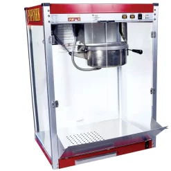 Popcorn Machines Paragon Theater Pop 16 Oz. Red Stainless Steel Countertop Popcorn Machine