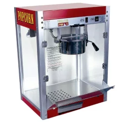 Popcorn Machines Paragon Theater Pop 6 Oz. Red Stainless Steel Countertop Popcorn Machine