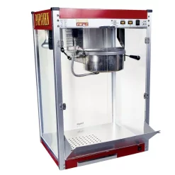 Popcorn Machines Paragon Theater Pop 12 Oz. Red Stainless Steel Countertop Popcorn Machine
