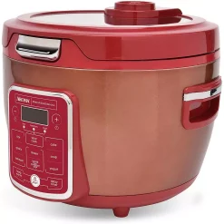 Cookers AROMA 20-Cup Red Rice Cooker With Glass Lid -MegaChef Sales Shop red aroma rice cookers arc 1230r 4f 1000