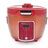Cookers AROMA 20-Cup Red Rice Cooker With Glass Lid