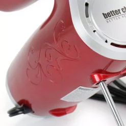 Mixers Better Chef 5-Speed Red Hand Mixer With Beaters And Dough Hooks -MegaChef Sales Shop red better chef hand mixers 985115273m 44 1000