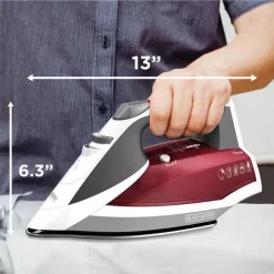 Irons BLACK+DECKER Vitessa Advanced Steam Iron With Dual-Position -MegaChef Sales Shop red black decker irons ir2050 76 1000