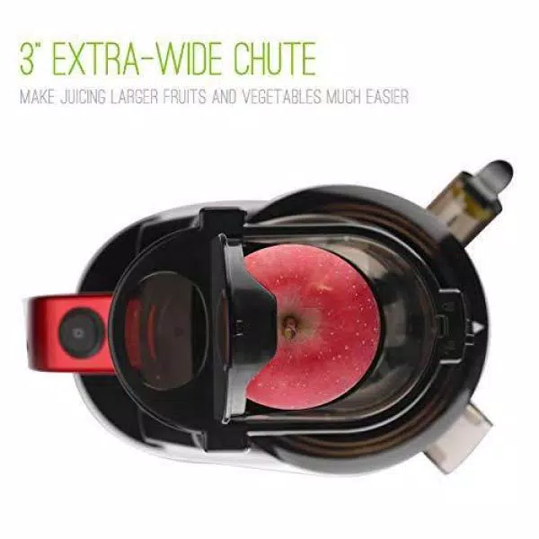 Juicers Boyel Living Silver Slow Red Masticating Juicer Cold Press High Yield Vertical Juicer 3 Juicers Boyel Living Silver Slow Red Masticating Juicer Cold Press High Yield Vertical Juicer - Image 3