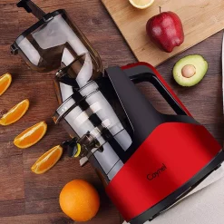 Juicers Boyel Living Silver Slow Red Masticating Juicer Cold Press High Yield Vertical Juicer 12 Juicers Boyel Living Silver Slow Red Masticating Juicer Cold Press High Yield Vertical Juicer -MegaChef Sales Shop red boyel living juicers sj44805 fa 1000