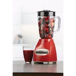 Blenders Brentwood Appliances 50 Oz.12-Speed Red Countertop Blender With Electric Hand Mixer -MegaChef Sales Shop red brentwood appliances countertop blenders 843631123270 31 1000