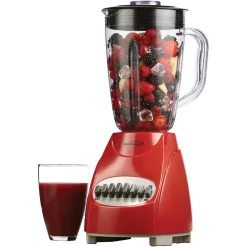 Blenders Brentwood Appliances 50 Oz.12-Speed Red Countertop Blender With Electric Hand Mixer -MegaChef Sales Shop red brentwood appliances countertop blenders 843631123270 4f 1000
